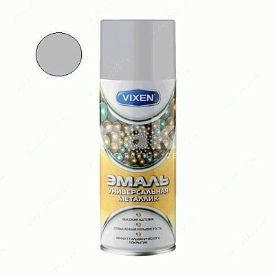 Эмаль металлик VIXEN VX19110 универсальная хром, аэрозоль 520мл