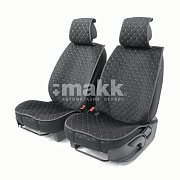 Накидки на сиденье Car Performance передние 2 шт алькантара черн/серые 5шт/уп CUS-1012 BK/GY