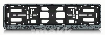 Рамка номерного знака книжка мрамор темно-серый РК 01 01 08 (1.179)