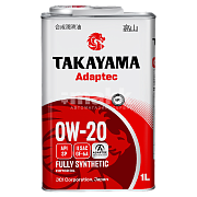 Масло моторное TAKAYAMA Adaptec 0W20 синт. API SP ILSAC GF-6A  1л металл