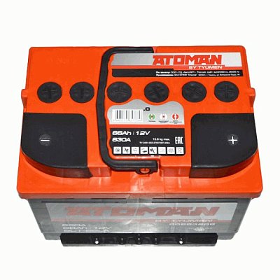 Аккумуляторная батарея 66 Ач ATOMAN о/п  24*17,5*19