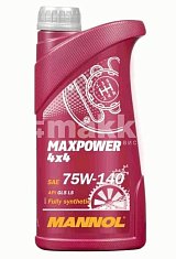 Масло трансмиссионное Mannol Maxpower 4x4 75W140 синт 1л