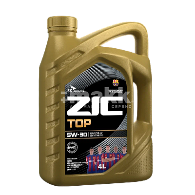 Масло моторное ZIC TOP 5W30  синтетическое 4л