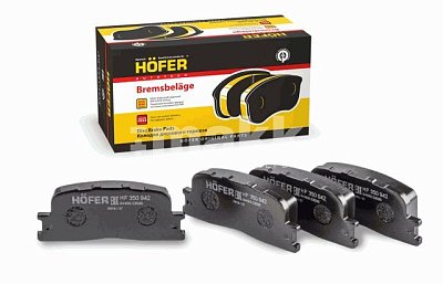 Колодки тормозные задние HF 350 942 HOFER