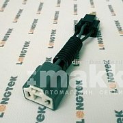 Разъем/колодка для лампы H4 тип 4 керамика LONGTEK DC-H4-04 с 3мя проводами