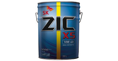 Масло моторное ZIC X5 10W40 п/синт. API SP  20л