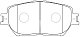 Колодки тормозные передние TOYOTA Camry, Crown, Mark X, Wish, Isis, LEXUS ES BP21479 SB NAGAMOCHI