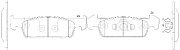 Колодки тормозные передние дисковые BP43002 SB NAGAMOCHI