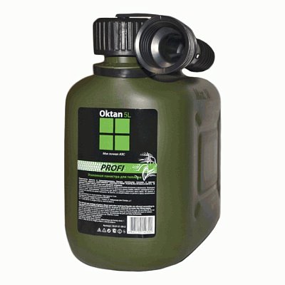 Канистра  5л пластик Oktan Профи с гибким шлангом усиленная А1-01-07 Стандарт
