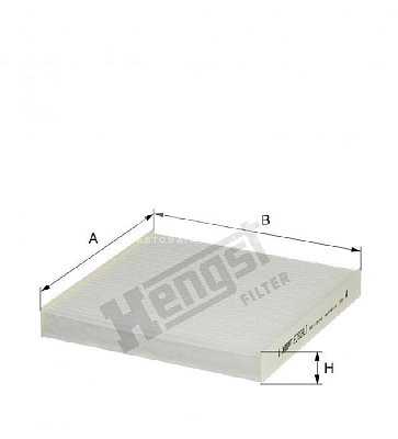 Фильтр салонный Hengst E3929LI (CU 21 003,  AC-808E) Honda