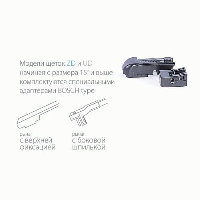 Бескаркасная щётка стеклоочистителя Autoprofi UD-13