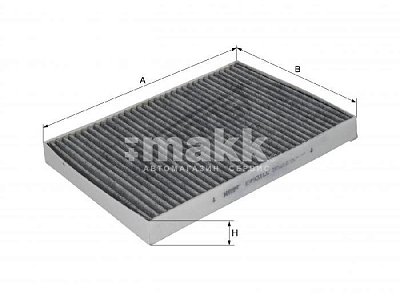 Фильтр салонный Hengst E4931LC (CU 31 003) AUDI A4 (8W), A5 (F5), Q5 II (FY) угольный
