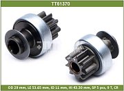 Бендикс стартера Toyota 4A - 5A - 4E - 5E TT61370 Tesla Technics