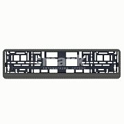 Рамка номерного знака карбон тёмный AS-003