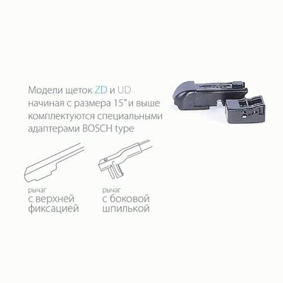 Бескаркасная щётка стеклоочистителя Autoprofi UD-15