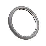 Оплетка комбинированная экокожа, серая Green Star (М)