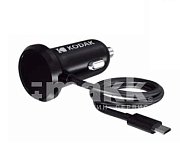 Автомобильное ЗУ USB 3А  с кабелем micro USB KODAK Rapid UC104