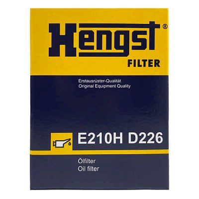 Фильтр масляный Hengst E210H D226 (HU 6006 Z, O-117) Toyota Auris I, II, Avensis III, Corolla X, XI