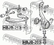 Пыльник опоры шаровой Honda HBJB-203 Febest
