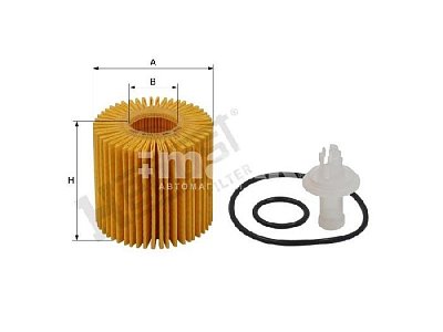 Фильтр масляный Hengst E814H D191 (HU 7009 Z,  O-116) Toyota Avensis 03-. Lexus GX 02