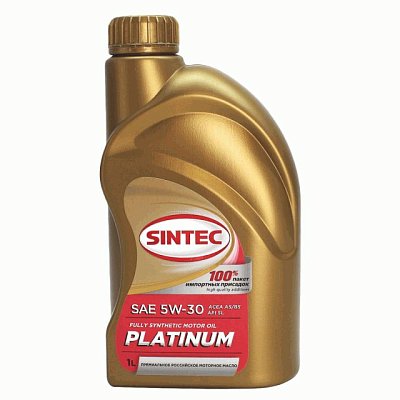 Масло моторное SINTEC PLATINUM 7000 синт 5W30 API SL/CF ACEA A5/B5 1л