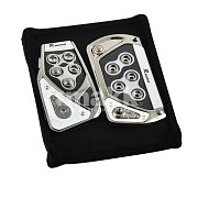 Накладки на педали Racing 376 серые 2пр 