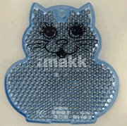 Световозвращающая подвеска КОТ синий