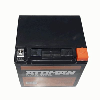 Мото аккумулятор ATOMAN Nano Gel 12V 30Ah (YTX30L-BS, YTX30L, YB30L-B) о/п
