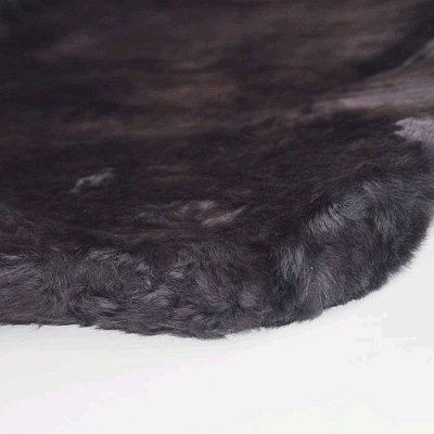 Накидка на сиденье серая темно GS натуральная овчина короткий ворс 1 шт