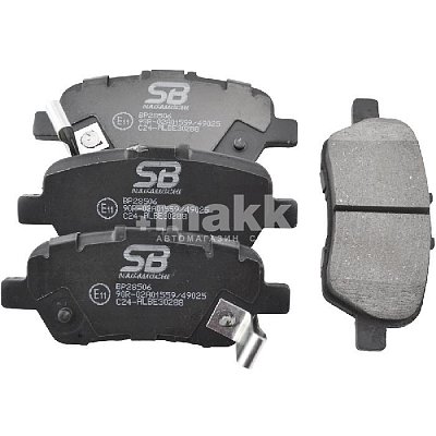 Колодки тормозные дисковые задние BP28506 SB NAGAMOCHI