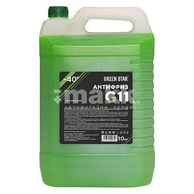 Антифриз Green Star G11 зеленый 10кг