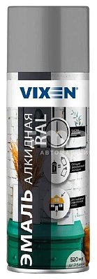 Эмаль алкидная VIXEN универсальная светло-серая, глянцевая аэрозоль 520мл RAL7035