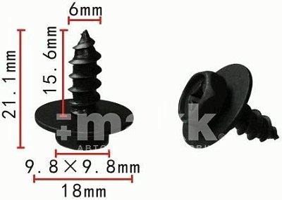 Саморез 6*16 с прессшайбой D6*18мм Н-2067