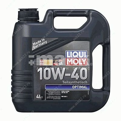 Масло моторное LIQUI MOLY Optimal 10W40 п/с 4л (3930)