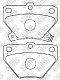 Колодки тормозные задние PN1454 NIBK