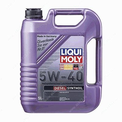 Масло моторное LIQUI MOLY Diesel Synthoil 5W40 синт. API CF ACEA A3/B4 5л