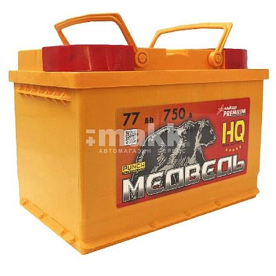 Аккумуляторная батарея 77 Ач Медведь VLA Ca/Ca п/п 27,6*17,5*19