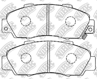Колодки тормозные передние PN8254 NIBK