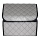 Органайзер в багажник экокожа 30х30х30см серый/черный GS 114327
