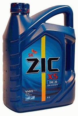 Масло моторное ZIC X5 5W30 п/синт. API SP ILSAC GF-6  6л