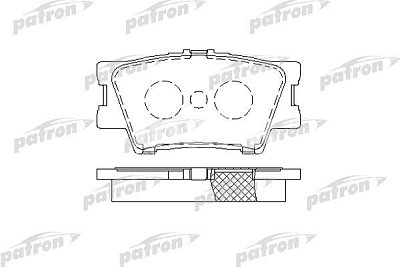 Колодки тормозные дисковые задние PBP1892KOR PATRON