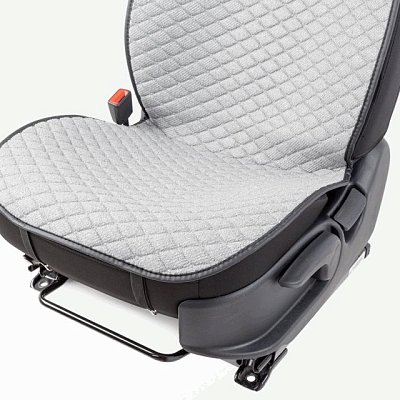 Накидки на сиденье Car Performance передние 2 шт  fiberflax серые CUS-1032 GY