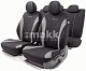 Чехлы автомоб. FLEX полиэстер 11 предм 2 молн чёрн/серые AIRBAG FLX-1102 BK/GY