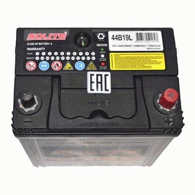 Аккумуляторная батарея 44 Ач Solite CMF о/п (44B19L)  18,7*12,7*19,9