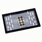 Рамка номерного квадрат знака Exprofesso нержавеющая сталь Новый Гост черная EX-007