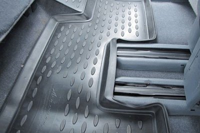 Коврики в салон HONDA Odyssey RA6 JDM 12/1999-09/2003, П.Р., 3 ряда, 5 шт. (полиуретан)