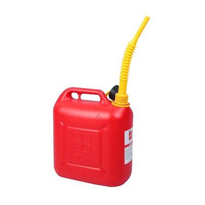 Канистра 10л пластик Oktan Классик с гибким шлангом для бензина А1-01-02 Эконом