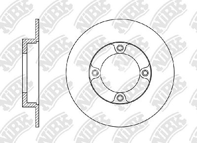 Диск тормозной передний RN1546 NIBK (2шт)