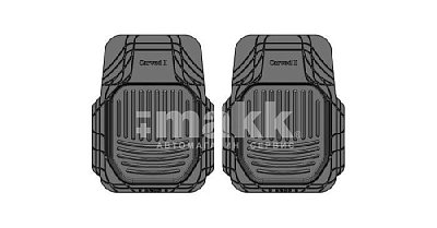 Коврики-ванночка 2 предмета SRTK универсал Carved I черный PER.CARVED1.03037