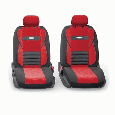 Чехлы Comfort COMBO велюр,11пр.6молн.чёрн./красн р-р М 5шт/уп CMB-1105 BK/RD (M)